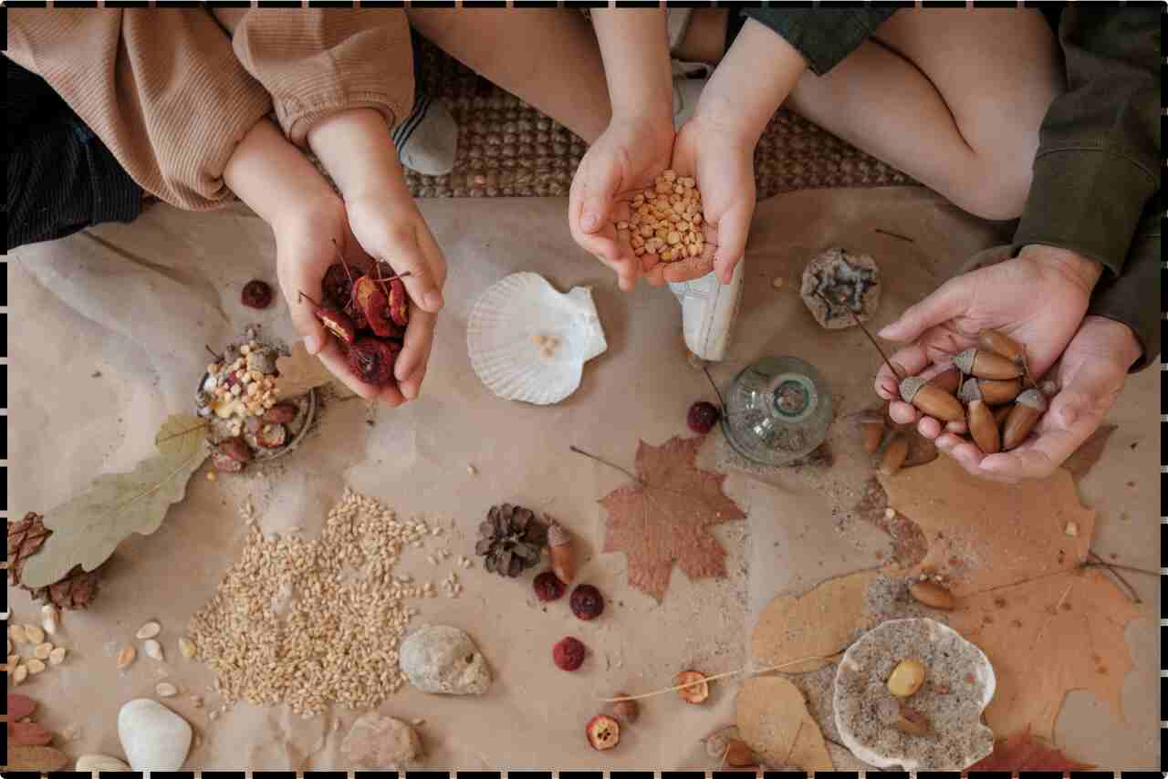 Children exploring nature and wildlife in a hands-on learning experience